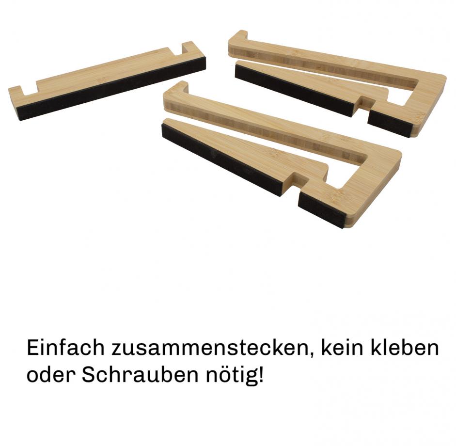 Laptop Ständer aus Bambus | Ergonomischer Laptopständer |10-17 Zoll