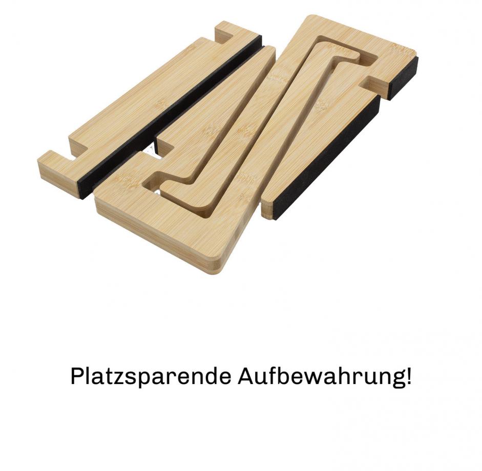 Laptop Ständer aus Bambus | Ergonomischer Laptopständer |10-17 Zoll